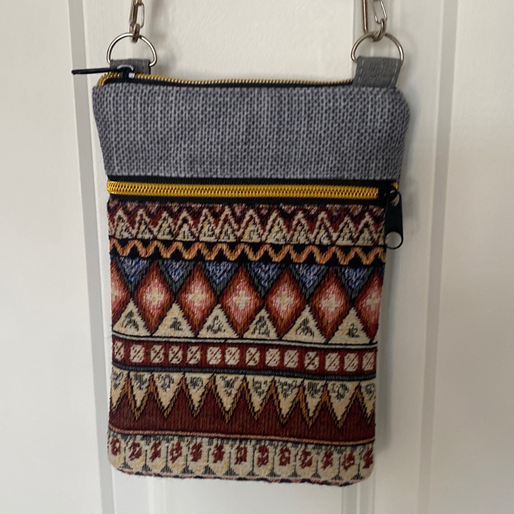 Boho Cell Phone Crossbody Tapestry Bag/Purse